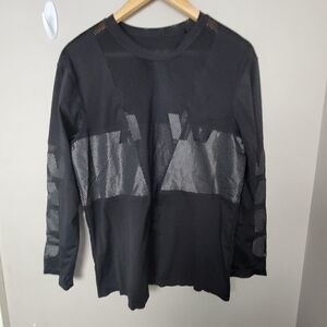 Alexander Wang X H&M Mesh Long Sleeve Tee Black Small